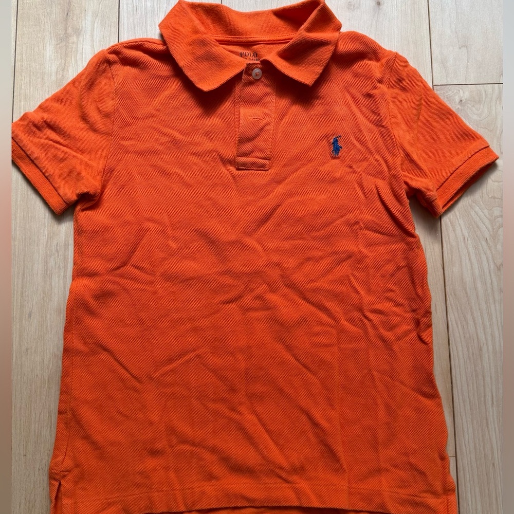 Orange Polo Ralph Lauren Shirt for Kids